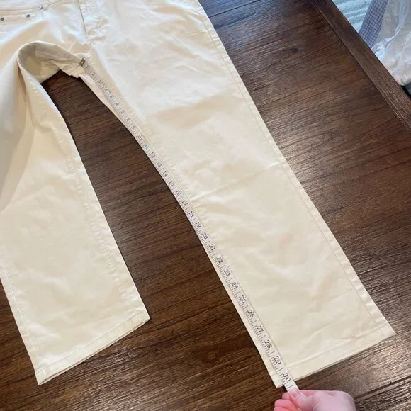 NWT Collars & Co. Men's 36x30 CEO 5-Pocket Pant Cotton Stretch Stone Cream - Picture 9 of 12